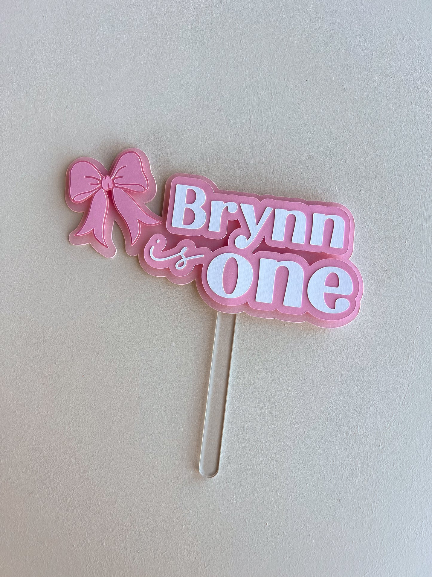 Bow Cake Topper
