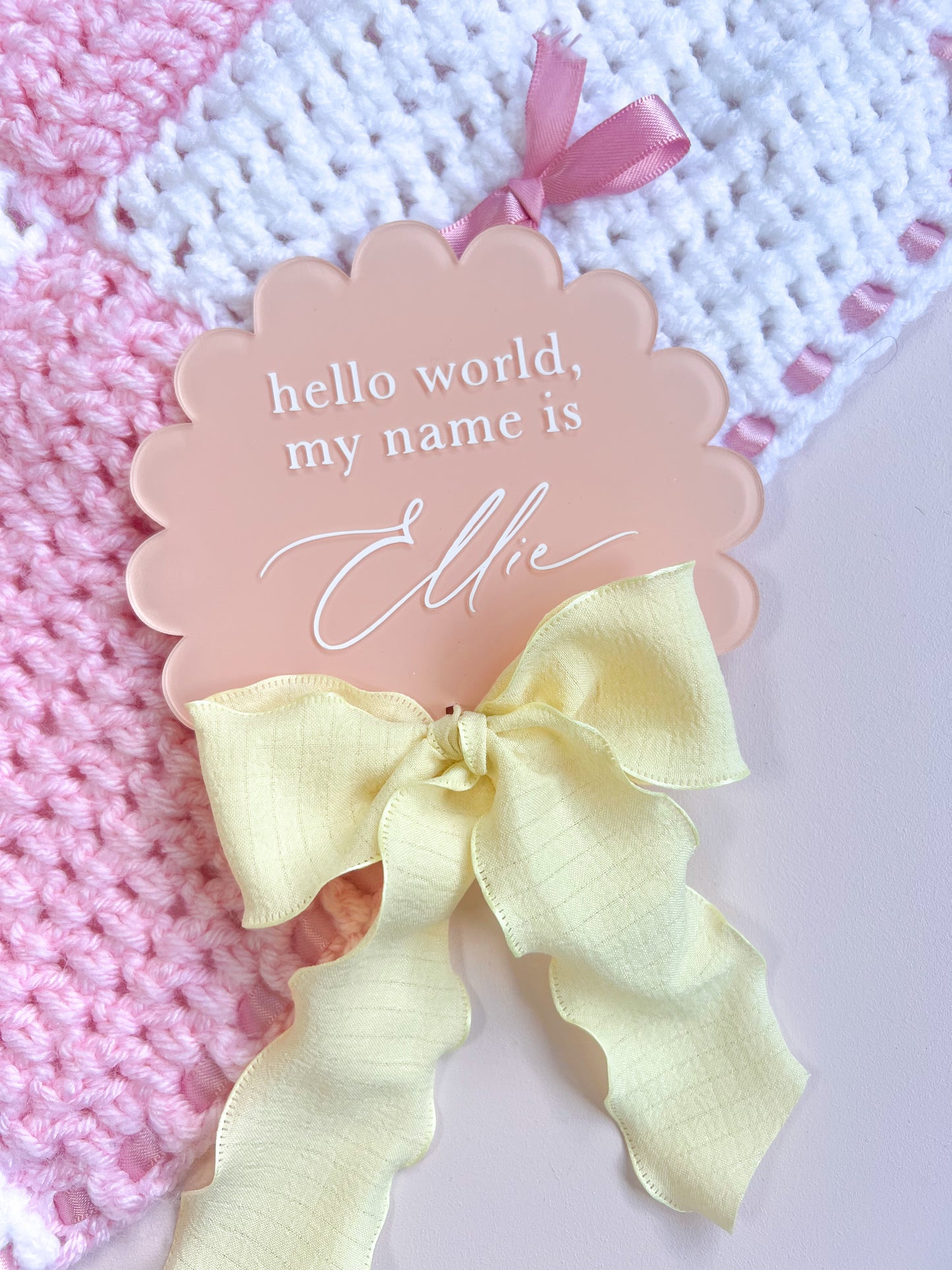 Newborn Welcome Plaque