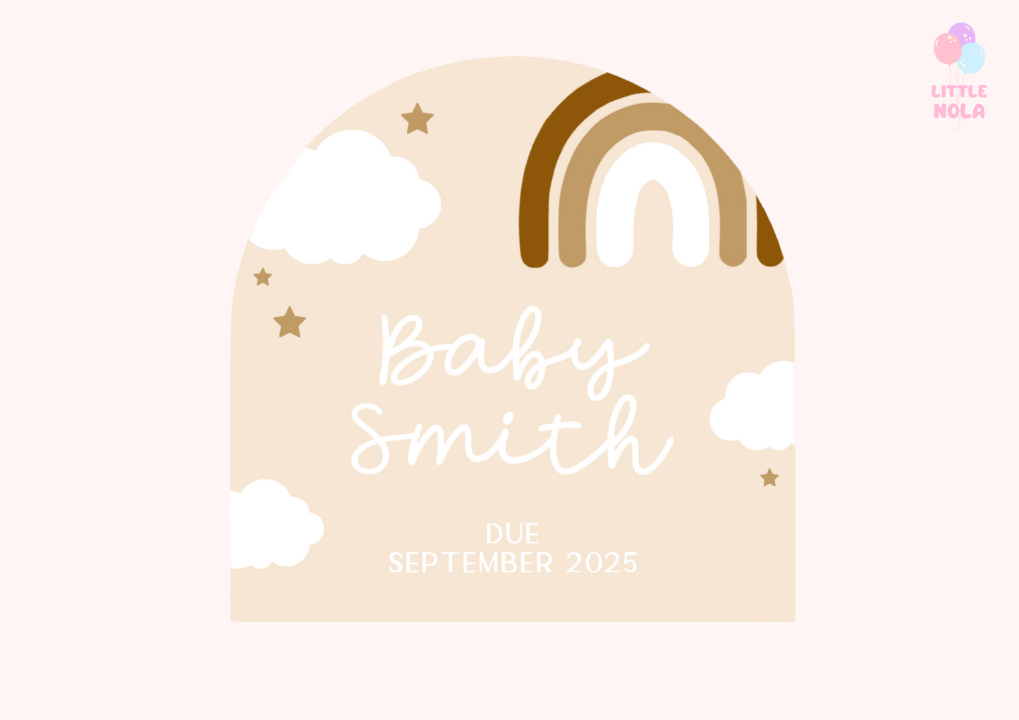 Pregnancy Announcement - Rainbow