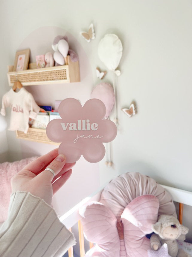 Newborn Name Plaque