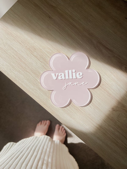 Newborn Name Plaque