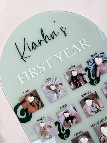 (CUSTOM) My First Year Photo Board