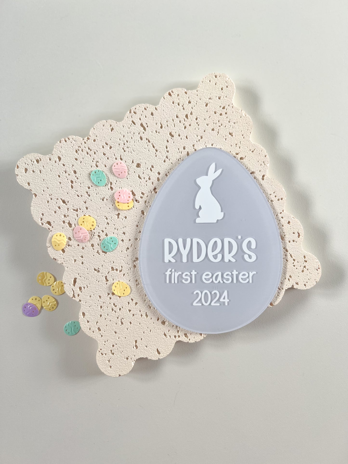 Easter Egg Plaque - My First Easter