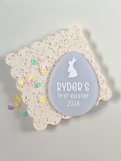 Easter Egg Plaque - My First Easter
