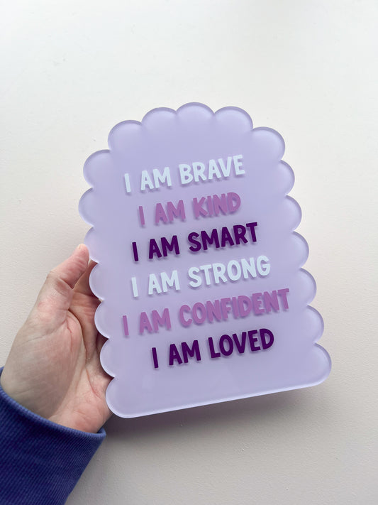 Positive Affirmations Arch w/ Wooden Stand