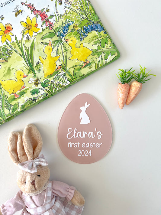 Easter Egg Plaque - My First Easter