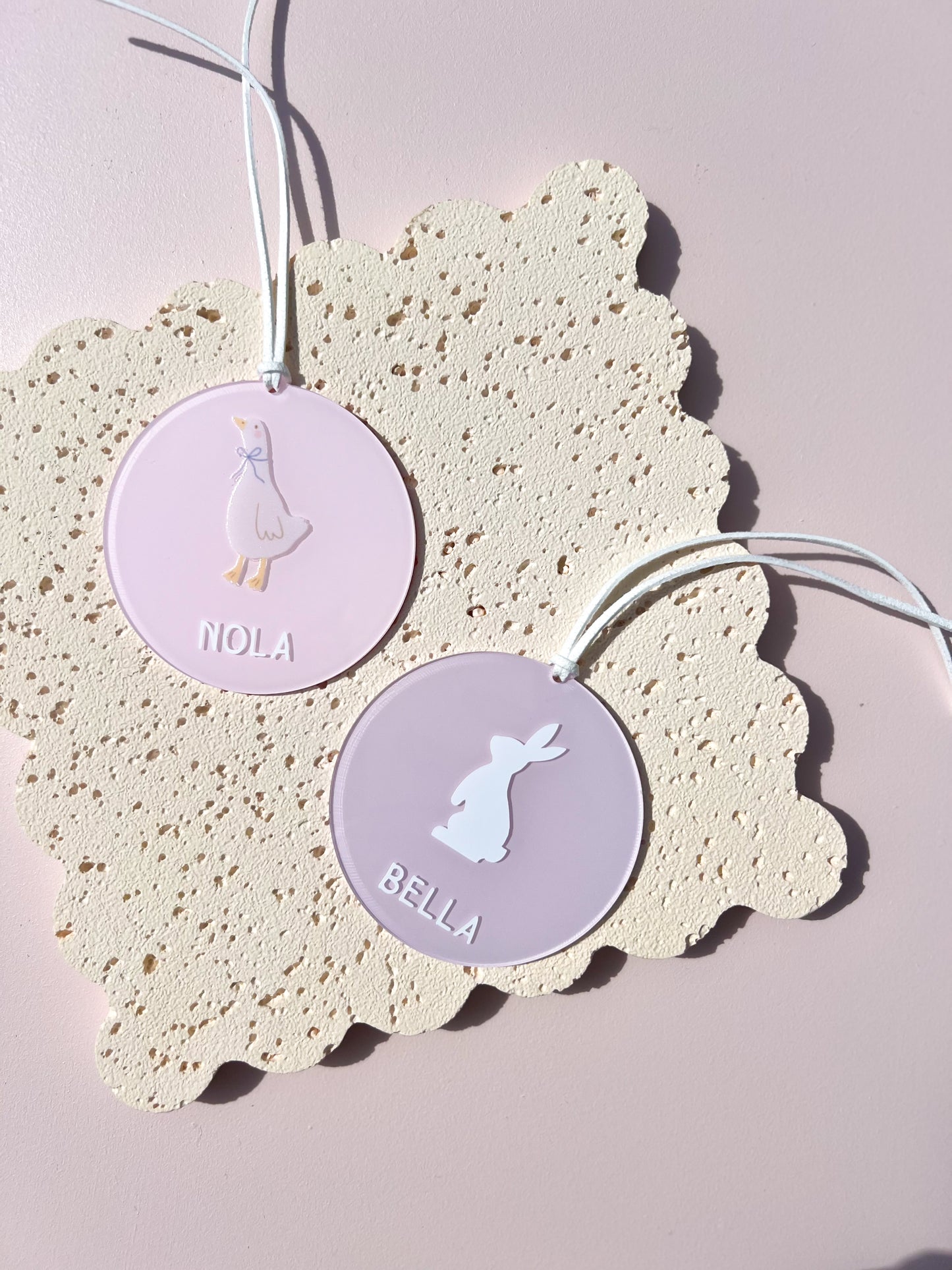 Easter Basket Round Tag