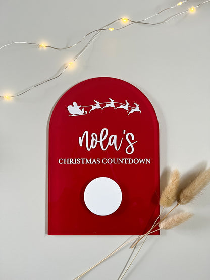 Personalised Christmas Countdown Arch