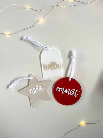 Personalised Christmas Tree Decorations