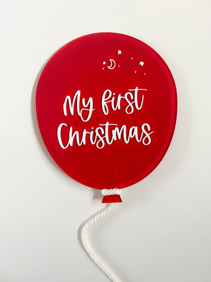 First Christmas Balloon