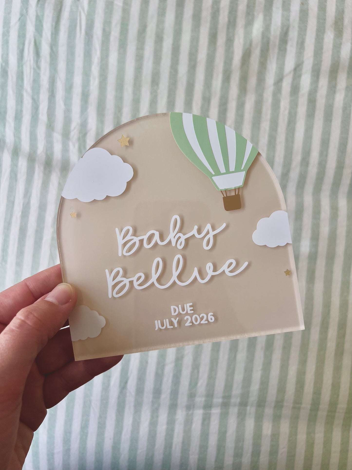 Pregnancy Announcement - Hot Air Balloon