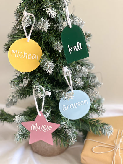 Personalised Christmas Tree Decorations