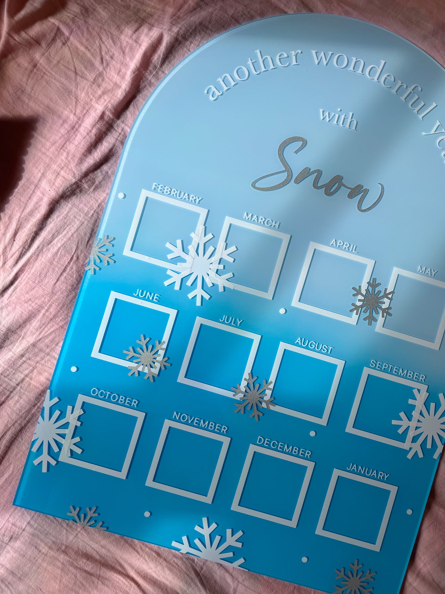 (CUSTOM) Reusable Photo Board - Months