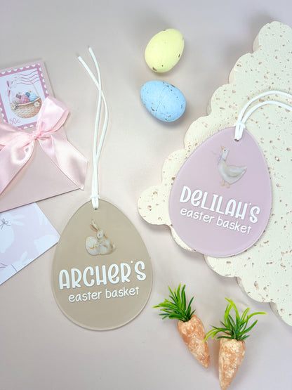 Easter Basket Egg Tag