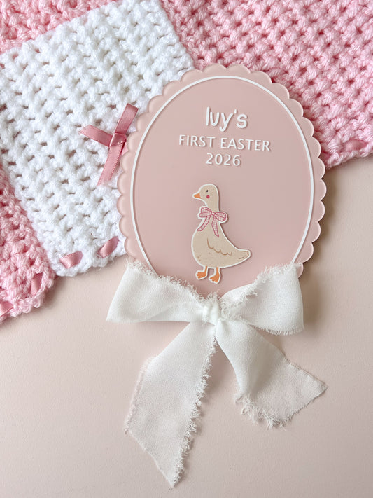 My First Easter Oval Plaque