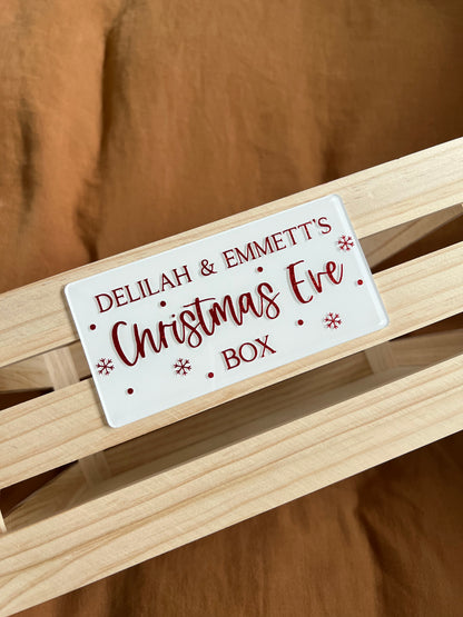 Christmas Eve Box Label