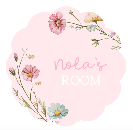 Personalised Room Sign – Floral Design