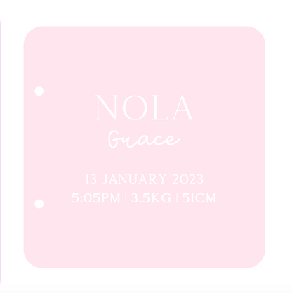 Birth Details Card Binder (PRE-ORDER)