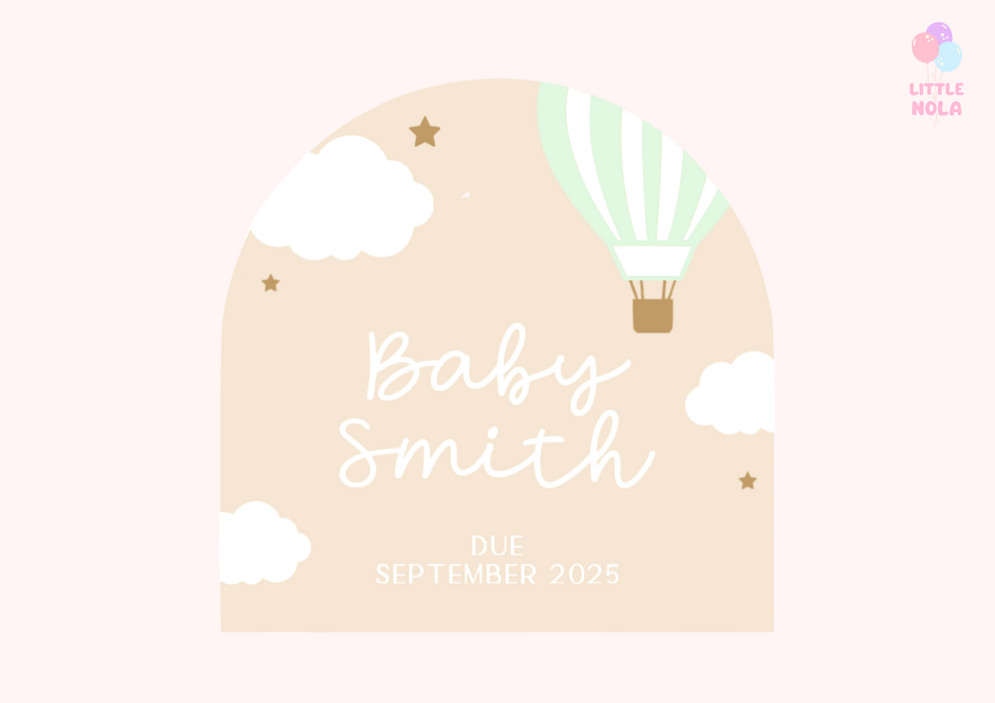 Pregnancy Announcement - Hot Air Balloon