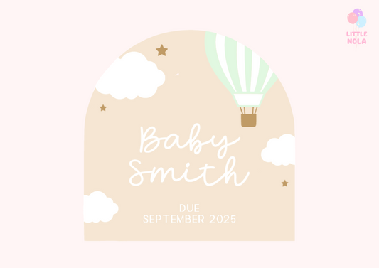 Pregnancy Announcement - Hot Air Balloon