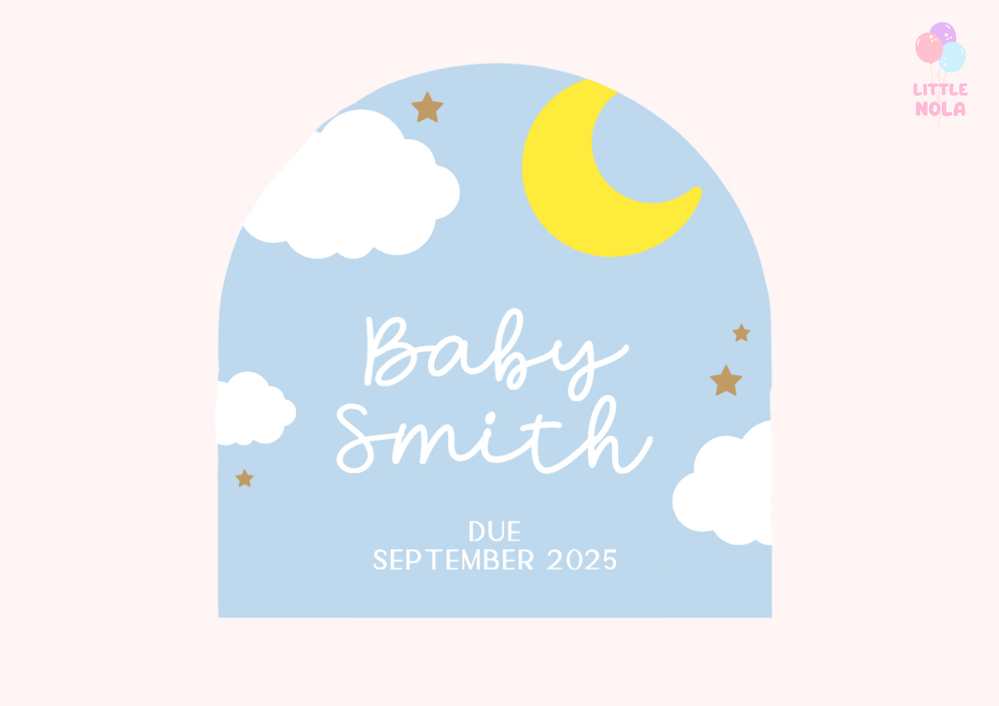 Pregnancy Announcement - Night Sky