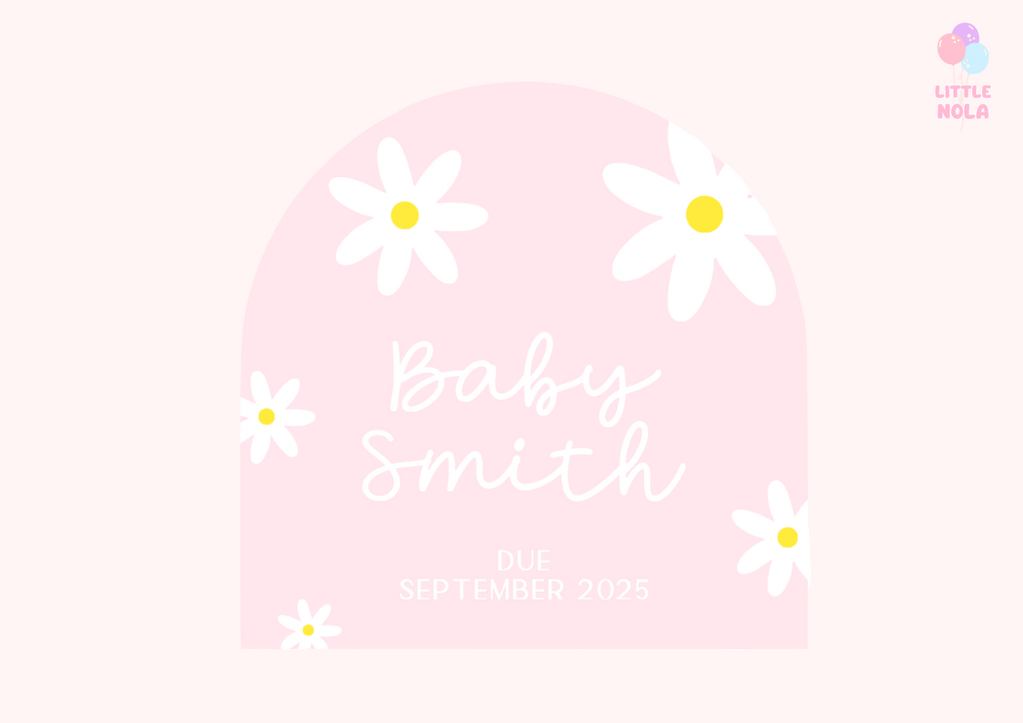Pregnancy Announcement - Flowers